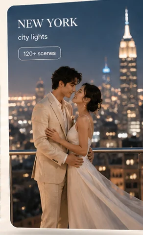 New York wedding photoshoot card